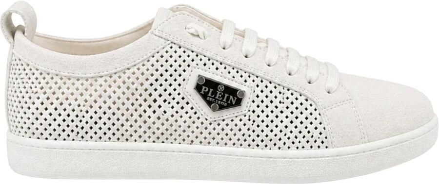 Philipp Plein Perforated Suede Low-Top Sneakers