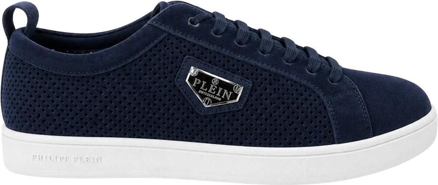 Philipp Plein Perforated Suede Low-Top Sneakers
