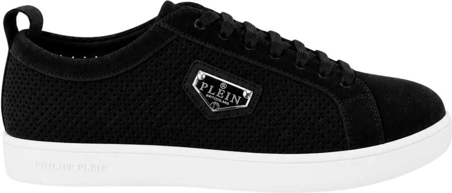 Philipp Plein Perforated Suede Low-Top Sneakers