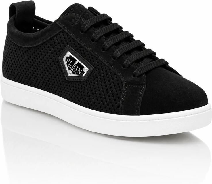 Philipp Plein Perforated Suede Low-Top Sneakers - Foto 3
