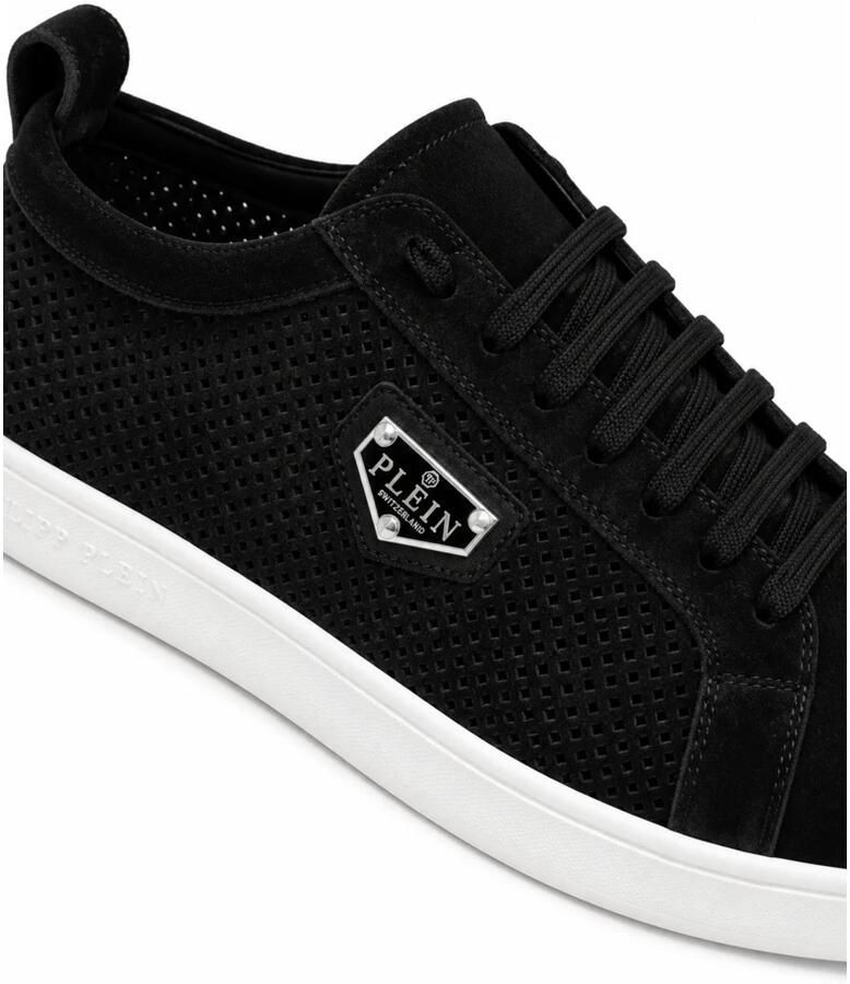 Philipp Plein Perforated Suede Low-Top Sneakers - Foto 2