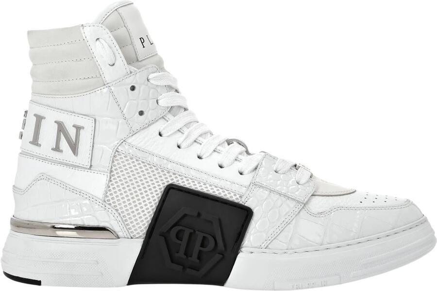 Philipp Plein Witte Sneakers Verhoog Stijl Modern White Heren - Foto 2