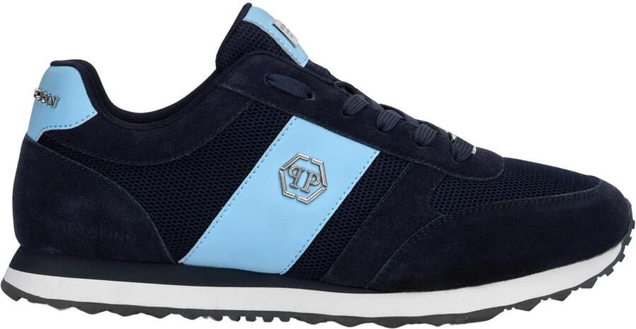 Philipp Plein Sneakers laag 'Hexagon' navy lichtblauw