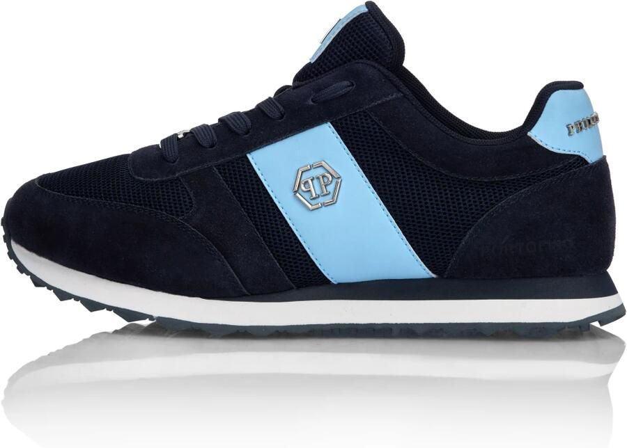 Philipp Plein Sneakers laag 'Hexagon' navy lichtblauw - Foto 6