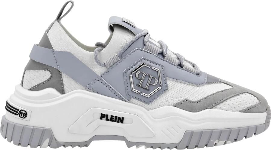 Philipp Plein Predator Lace Up Sneakers Grijs