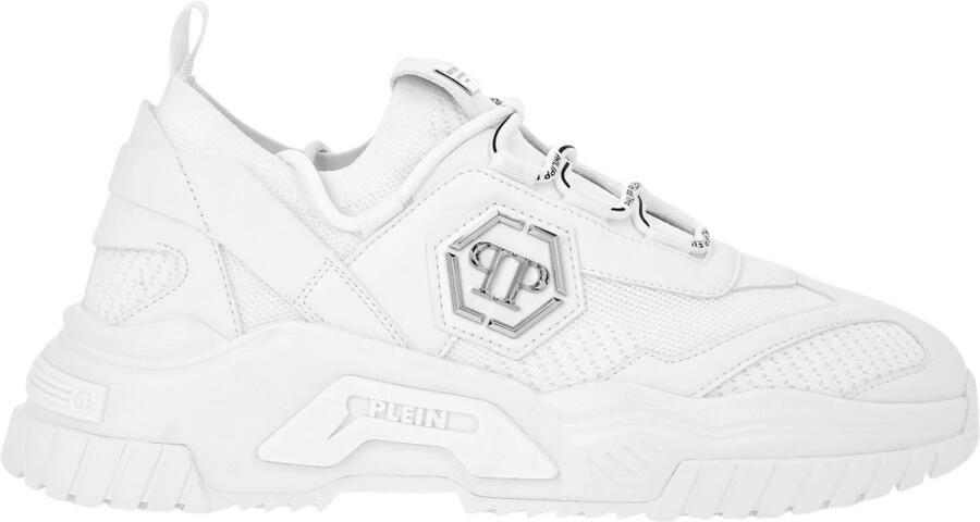 Philipp Plein Sneakers laag 'Predator' zilver wit