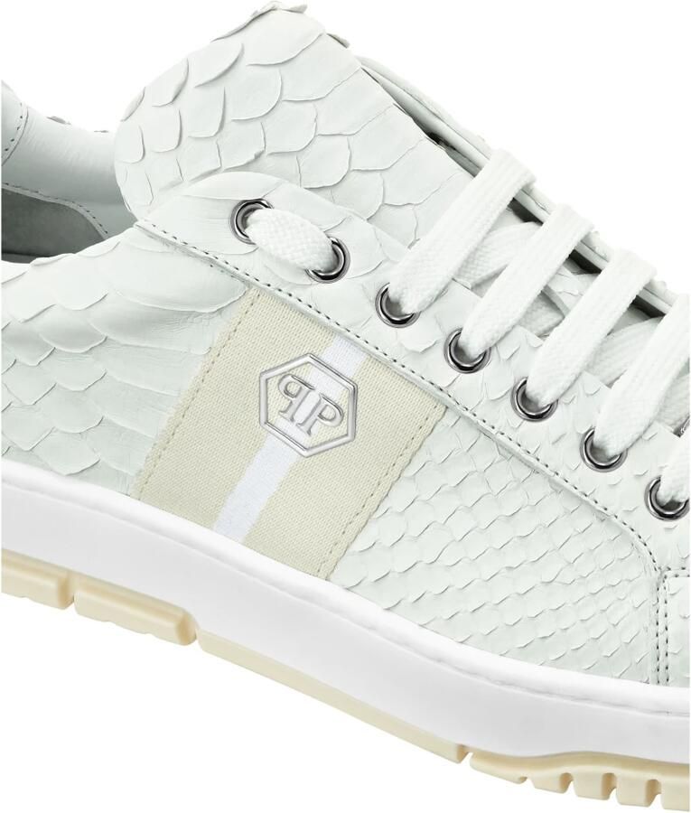 Philipp Plein Python Leather Low Top Sneakers Stripes