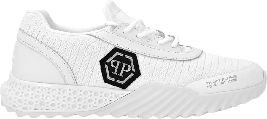 Philipp Plein Sneakers laag 'Hexagon' zwart wit