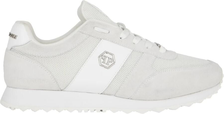 Philipp Plein Sneakers laag 'Hexagon' wit natuurwit
