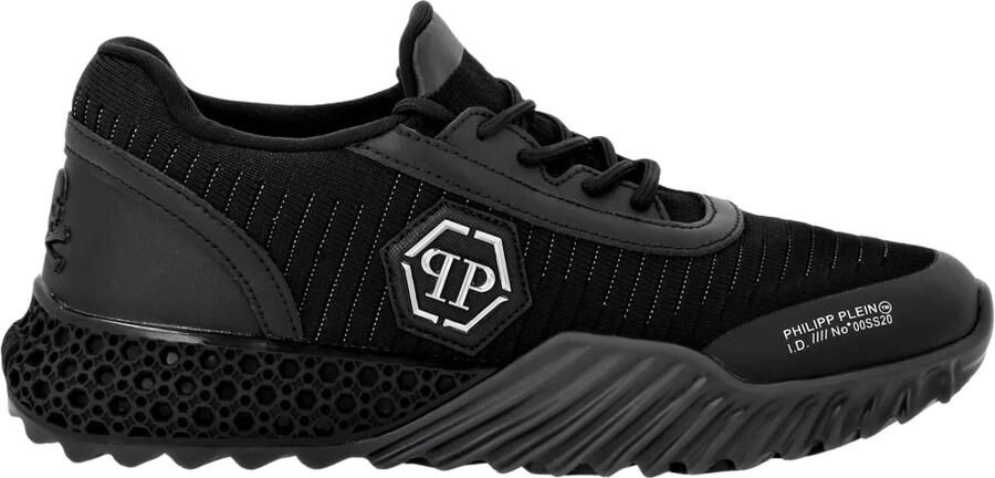 Philipp Plein Sneakers laag 'Hexagon' zwart wit