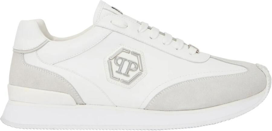 Philipp Plein Sneakers laag grijs wit
