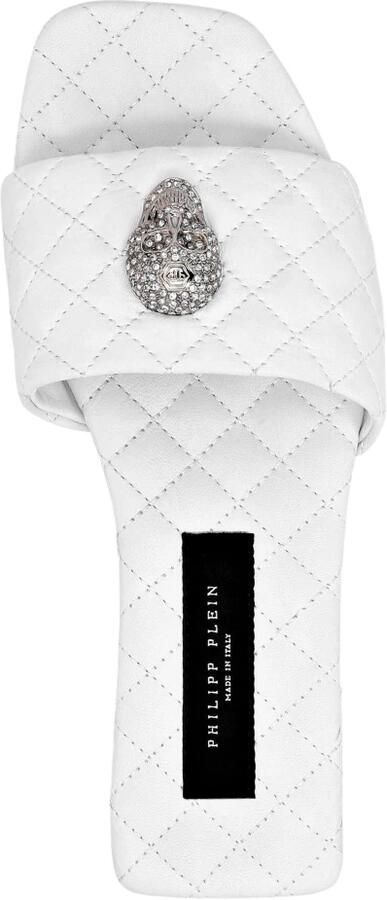 Philipp Plein Sandals Flat Crystal Skull