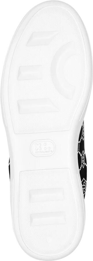 Philipp Plein Satin Lo-Top Sneakers Strass Monogram