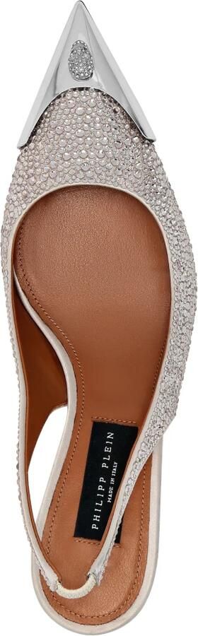 Philipp Plein Satin Slingback Mix Strass - Foto 6