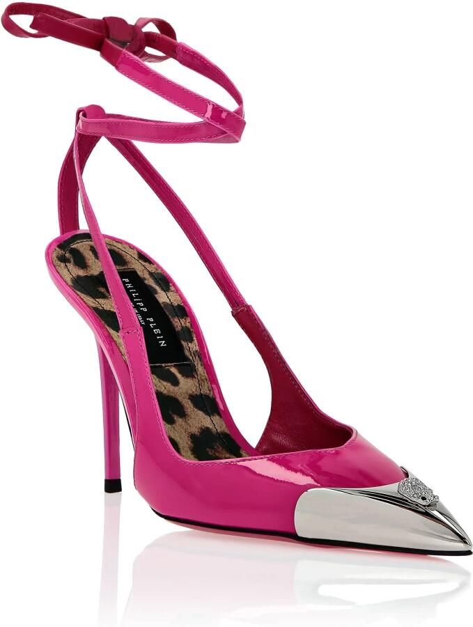 Philipp Plein Skull Patent Leather Pumps - Foto 2