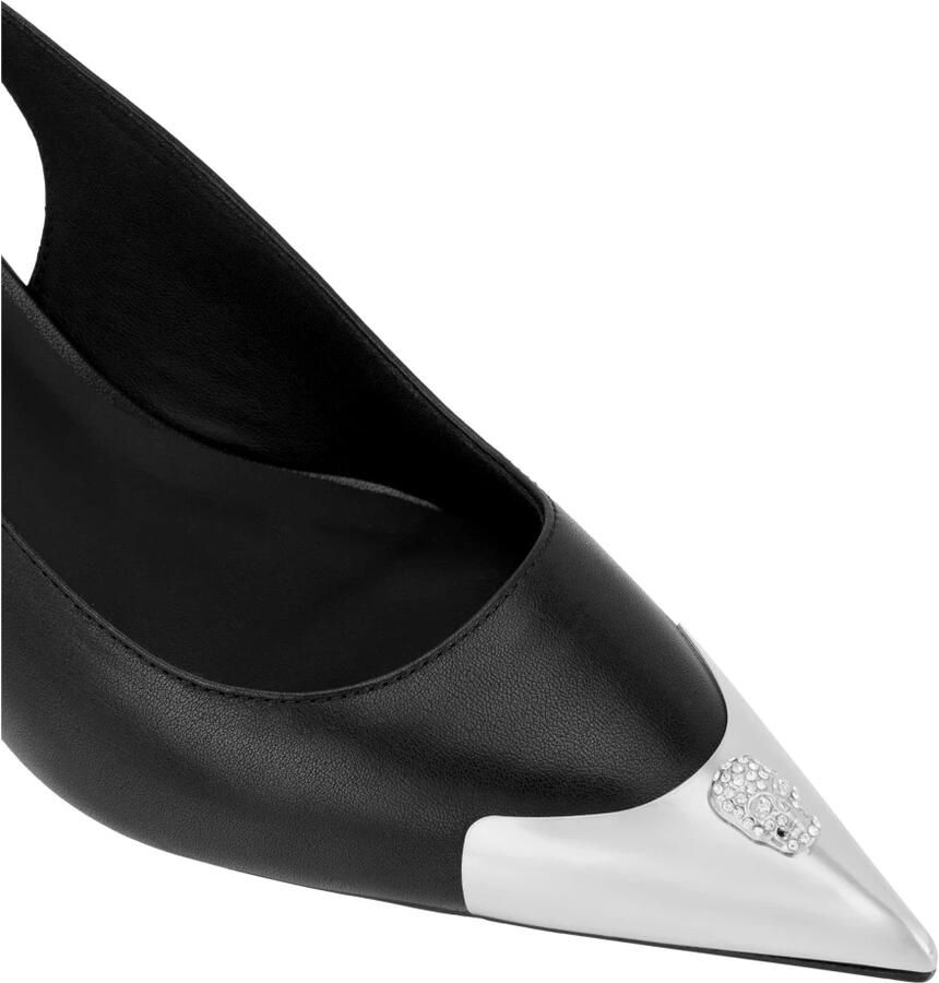 Philipp Plein Skull Strass Slingback Pumps - Foto 2