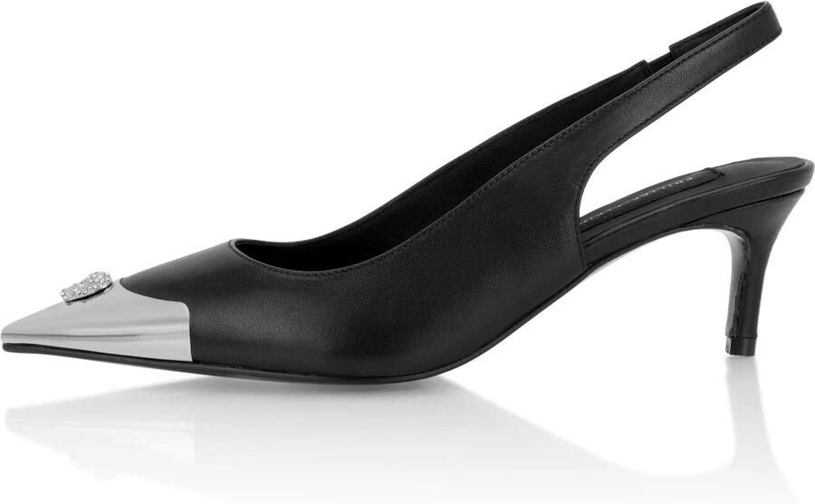 Philipp Plein Skull Strass Slingback Pumps - Foto 4