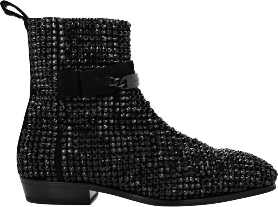 Philipp Plein Suede Flat Boots Stones
