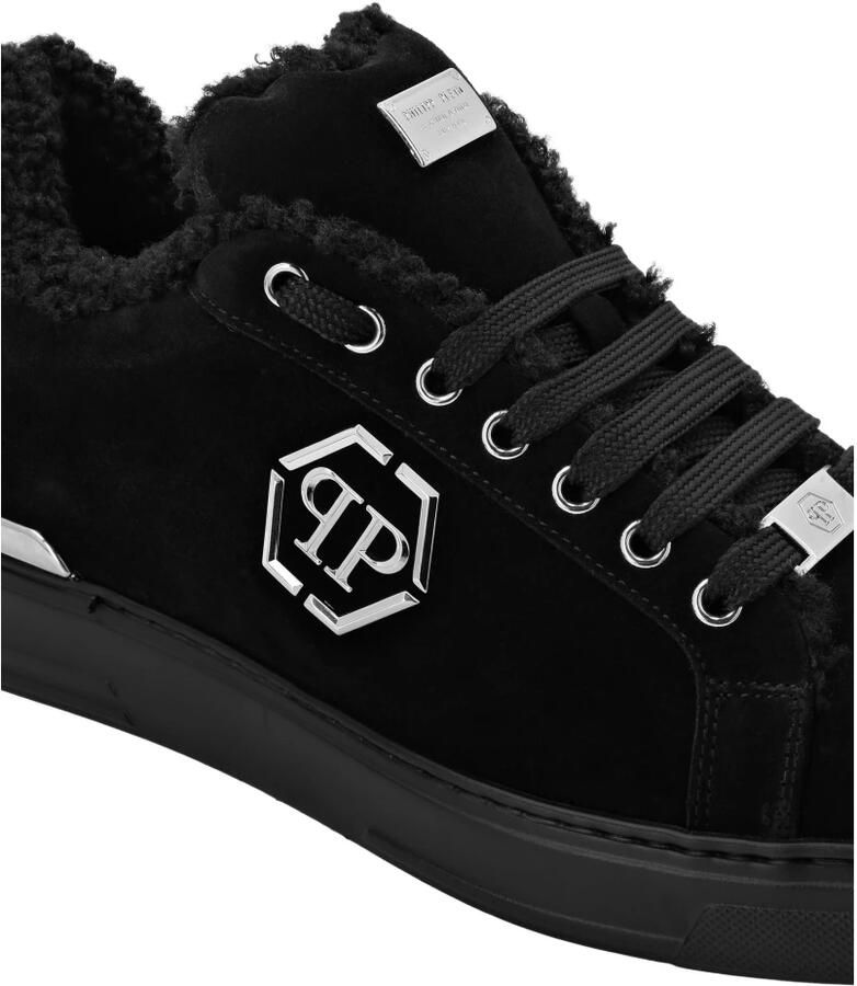 Philipp Plein Suede Fur Low Top Sneakers Carson
