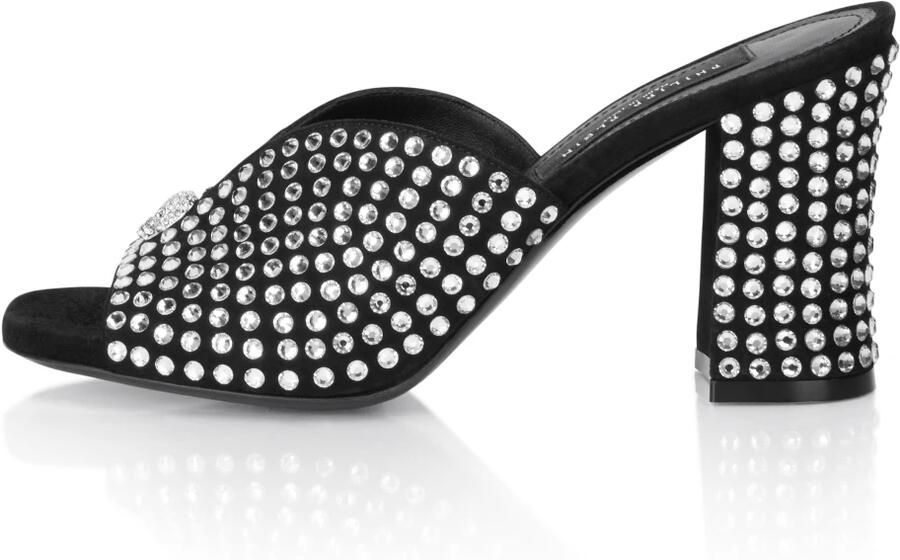 Philipp Plein Suede Platform Sandalen Strass - Foto 2