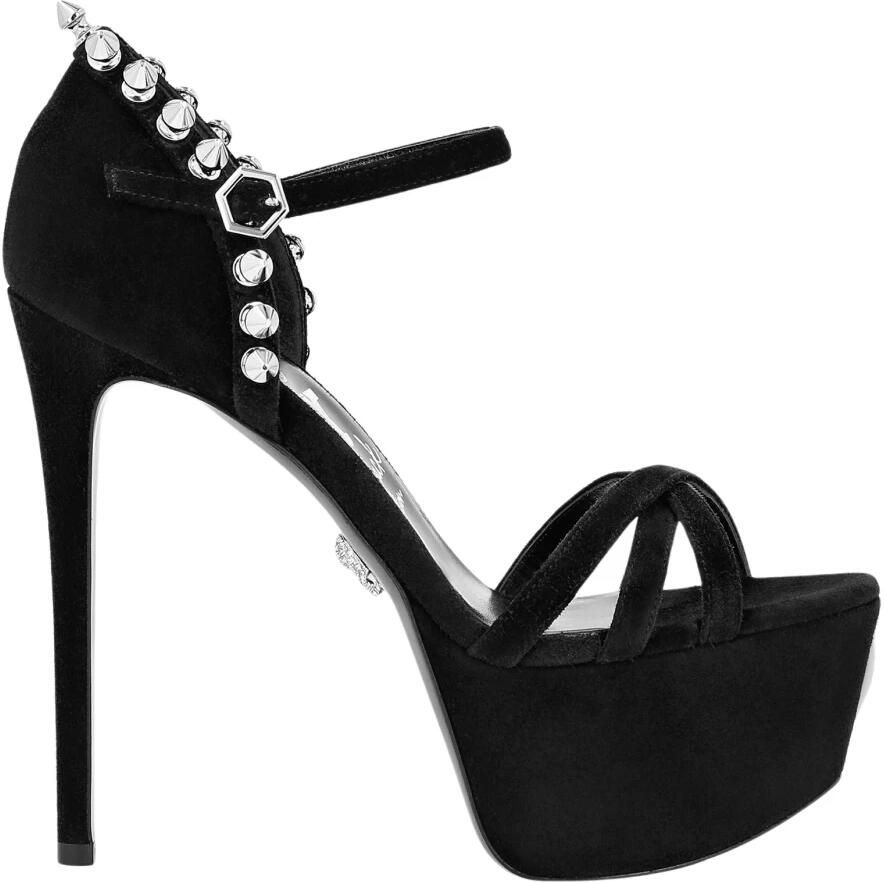 Philipp Plein Suède Sandalen met Hoge Hakken