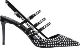 Philipp Plein Suede Slingbacks Skull Belts 9