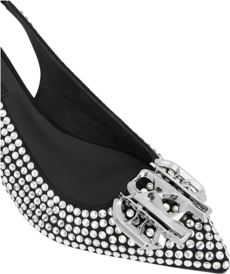 Philipp Plein Suede Strass Slingback Schoenen H55 Gothic - Foto 3