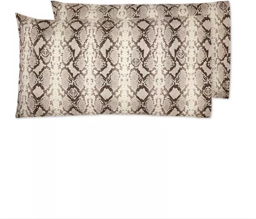 Philipp Plein Twee kussenslopen in slangenprint