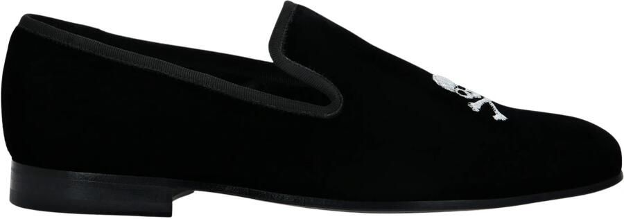 Philipp Plein Velvet Loafers Embroidery Skull - Foto 2