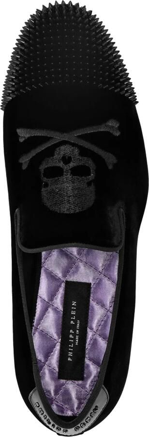 Philipp Plein Velvet Loafers Skull&Bones - Foto 2