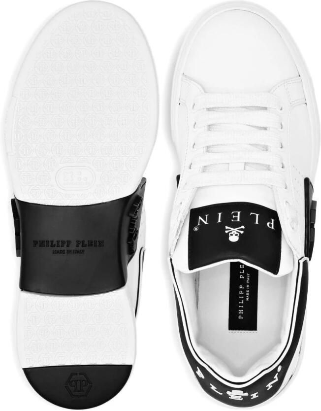 Philipp Plein Witte Sneakers met Chunky Sole