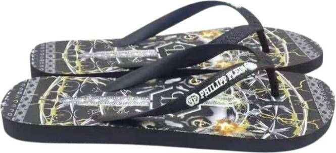 Philipp Plein Stijlvolle zomerse flipflops voor vrouwen Zwart Dames