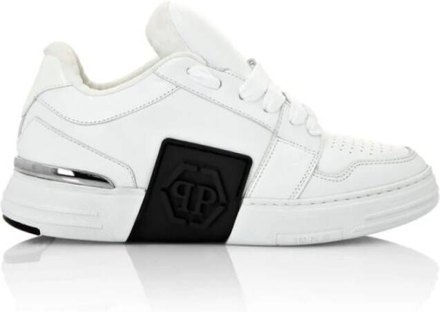 Philipp Plein Super Street Low-Top Sneakers voor Heren Wit Heren