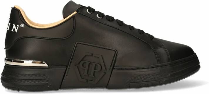 Philipp Plein Phantom Kick$ Sneakers Vetersluiting Effen Patroon Black Heren