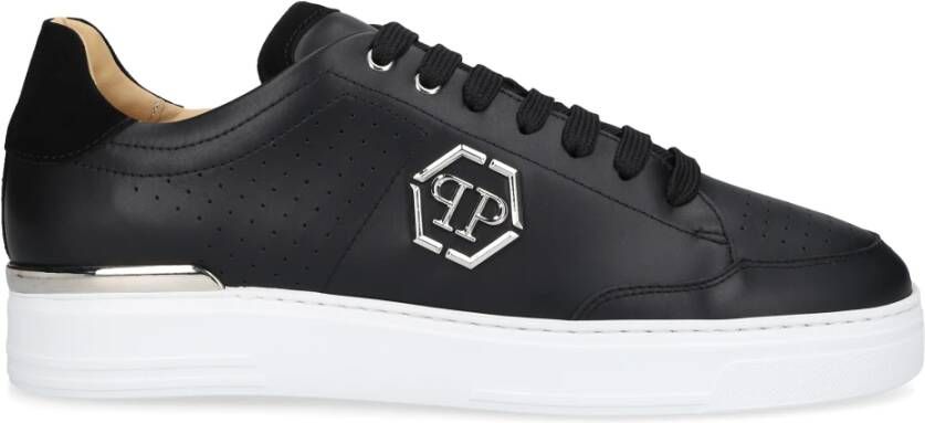 Philipp Plein Ultra Lage Hexagon Kalfsleren Sneaker Black Heren