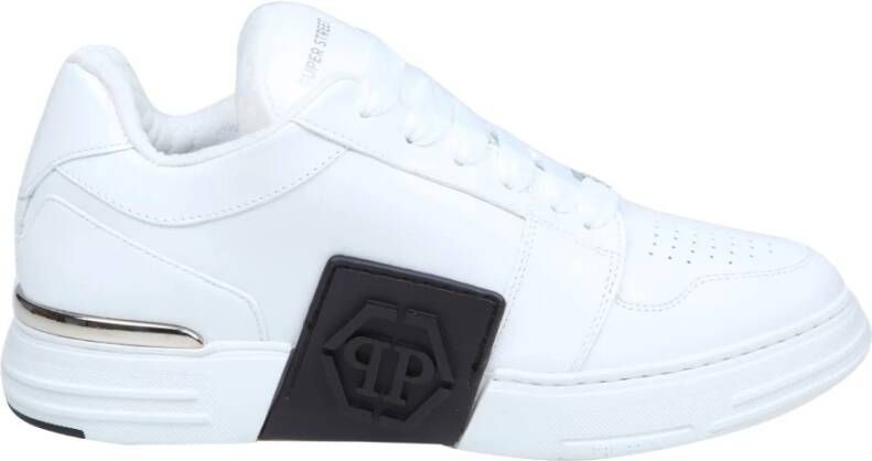 Philipp Plein Zeshoekige Super Street sneakers Wit Heren