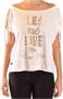 Philipp Plein Wit Print Boothals T-shirt - Thumbnail 1