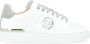 Philipp Plein Witte Geperforeerde Leren Lo-Top Sneaker met Grijze Details White Heren - Thumbnail 1