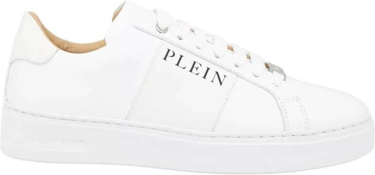 Philipp Plein Witte Lo-Top Logo Sneakers