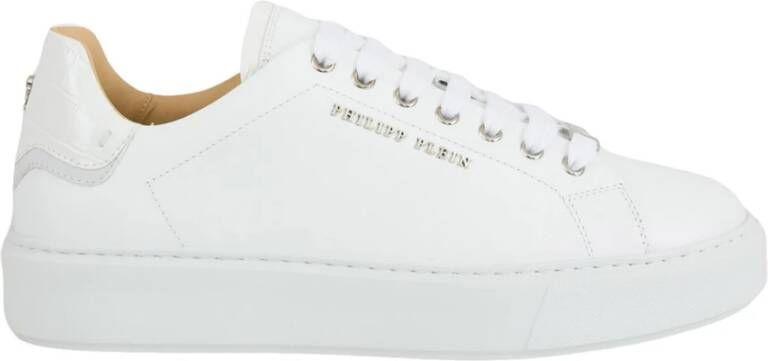 Philipp Plein Witte Lo-Top Sneakers White Heren