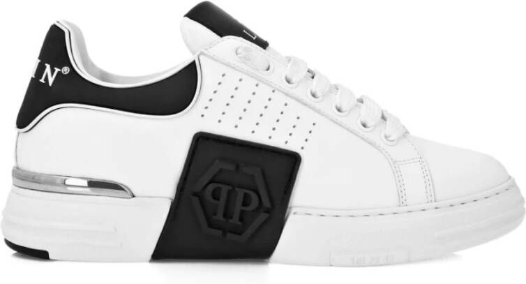 Philipp Plein Witte Sneakers met Chunky Sole