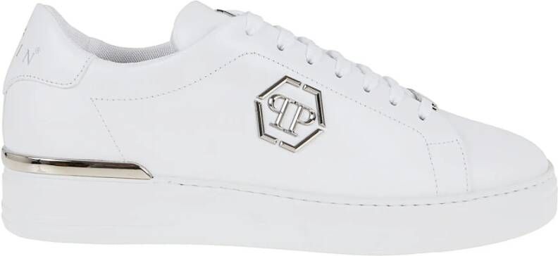 Philipp Plein Witte Sneakers Stijlvolle Lage Schoenen