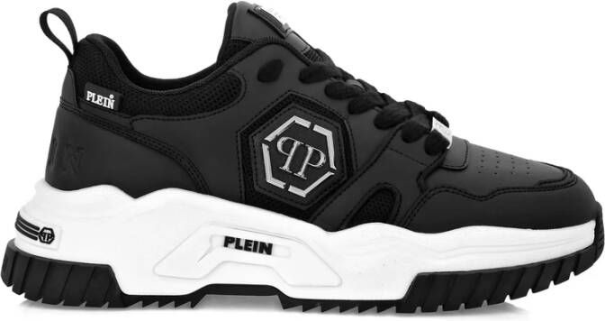 Philipp Plein Zwarte Chunky Sneakers met Hexagon Logo