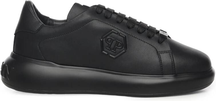 Philipp Plein Zwarte Sneakers met Logodetails
