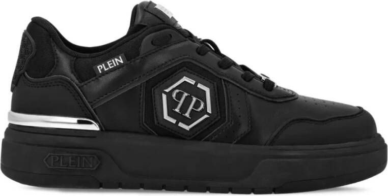 Philipp Plein Zwarte Sneakers met TPU-loopzool