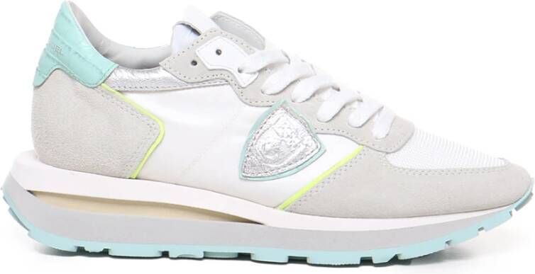 Philippe Model Ademende sneakers met contrasterende details White Dames