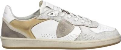 Philippe Model Lage Sneakers PGLU VC01 PGAL-CRACKLE BLANC_SABLE