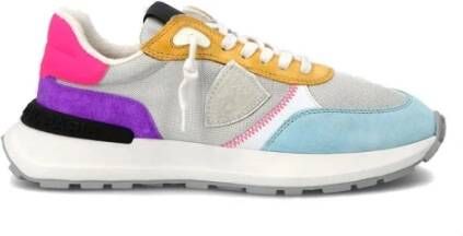 Philippe Model Multicolor Nylon Sneakers met Suède en Leren Details Meerkleurig Dames