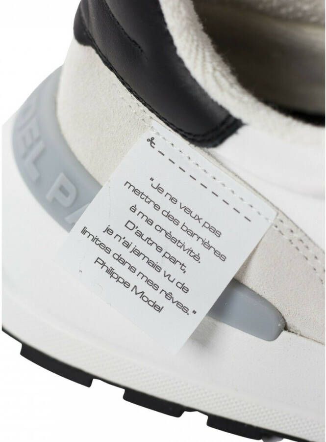 Philippe Model Stijlvolle witte sneakers voor heren Multicolor Heren