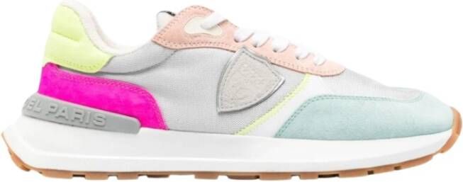 Philippe Model Antibes Low Sneakers Zilver Multicolor Dames